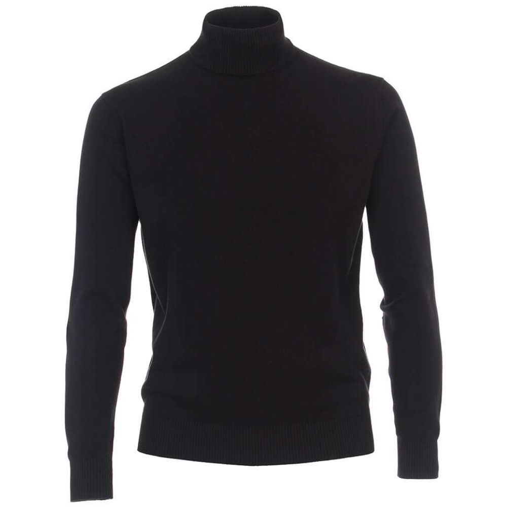 REDMOND MEN BLACK HIGH COLLAR PULLOVER